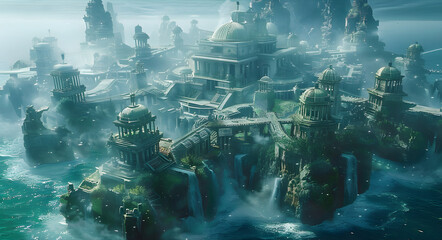 Fototapeta premium legendary city of Atlantis