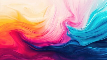 Fototapeta premium Abstract fluid art with rich, swirling colors, dynamic and visually striking