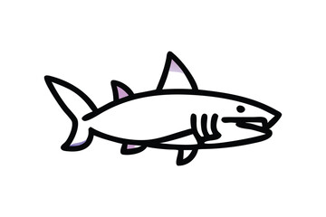 shark vector icon