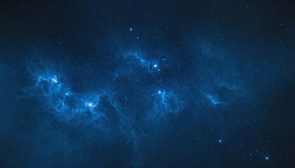  a vast expanse of deep space. color rich, deep blue ranges from dark navy to vibrant blue Scattered across countless stars Cosmic sky full of stars space science nebula milky way blue infinity earth