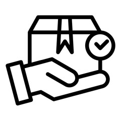 delivery icon. delivery line icon from shipping and logistics collection. Outline vector isolated on white background, 64px artboard, Editable shipping symbols can be used web and mobile