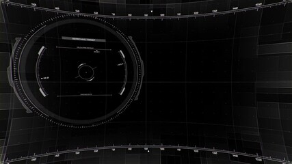 HUD display target locked animation,  weapons target cockpit screen display 