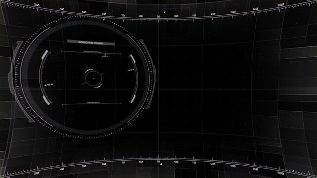 HUD display target locked animation,  weapons target cockpit screen display 