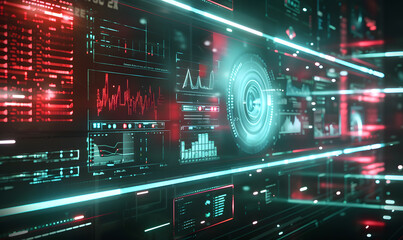 Obraz premium graphic backgrounds related to technology, communication, and the internet