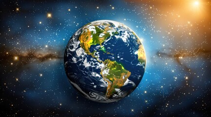 Fototapeta premium earth with space