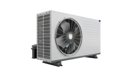 Air conditioner on a transparent background