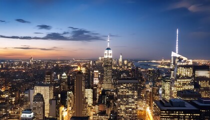Fototapeta premium city skyline at night