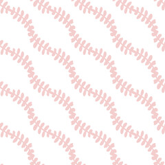 Vector line pattern design for wallpaper, textile, background. Pink branch