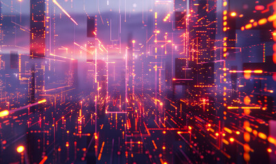 Obraz premium graphic backgrounds related to technology, communication, and the internet