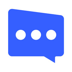 Fototapeta premium chat bubble icon