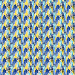 
Beautiful seamless floral pattern, flower vector illustration. Elegance wallpaper with roses and forget-me-not on a floral background. Decorative