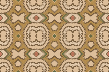Ikat seamless pattern in tribal, folk embroidery, Mexican style. Aztec geometric art ornament print. Design for carpet, wallpaper, clothing, wrapping, fabric.