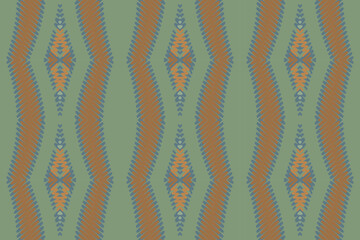 Ikat seamless pattern in tribal, folk embroidery, Mexican style. Aztec geometric art ornament print. Design for carpet, wallpaper, clothing, wrapping, fabric.