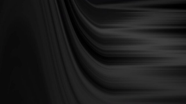 abstract black background with diagonal swirling pattern in the upper left and empty space in left for modern project or overlay. 4k elegant dark swirling  gradient movement