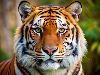 Obraz premium Close-up of a Tiger's Face.