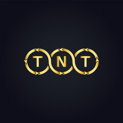 TNT logo. T N T design. White TNT letter. TNT, T N T letter logo design. T N T letter logo design in GOLD, GOLDEN LOGO, THREE, style. letter logo set in one artboard. T N T letter logo vector design.