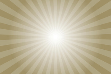 Yellow Background with White Sun Ray. Pattern of Starburst. Abstract Olive Yellow Texture with Light of Sunburst. Radial Beam of Sunlight. Retro Background with Flash. Design of Sunbeams.