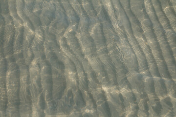 Underwater sand wave in the sea.