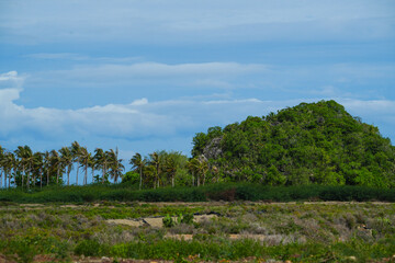 limestone mountain view In Sam Roi Yot National Park Prachuap Khiri Khan Province, Thailand