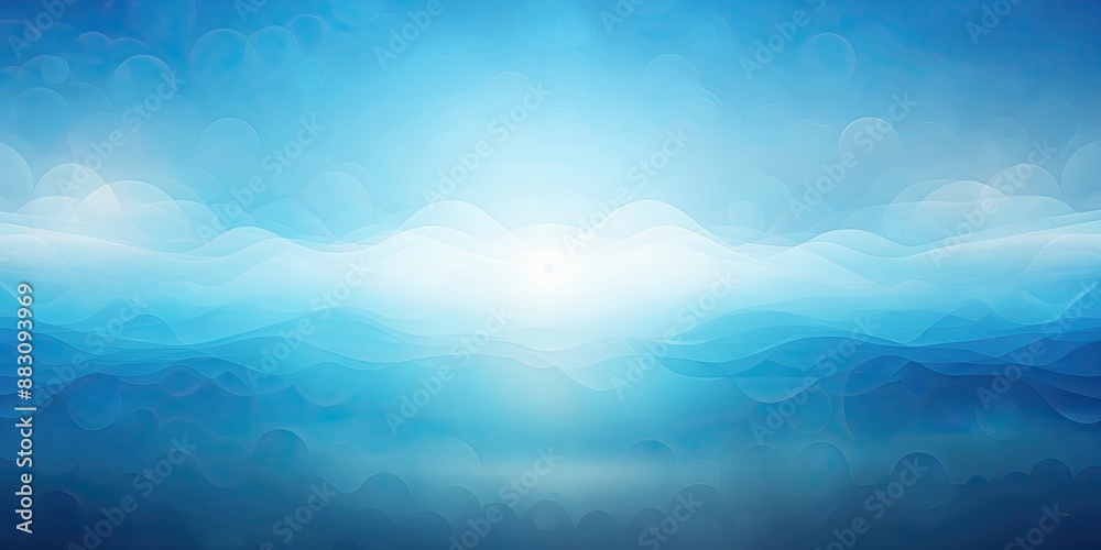 Poster Abstract soft blue background transitioning to darker shades, perfect for calming or peaceful designs, blue, soft