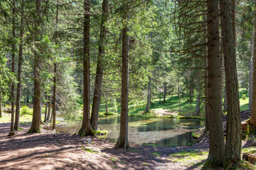 Obernbergen See, Tirol, Austria