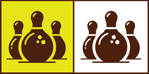 bowling ball icon set bowling ball symbol collection Vector illustration