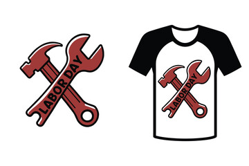 National Happy Labor Day, typography Tshirt Design vector illustration
