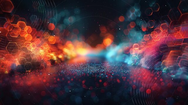 Hintergrundanimation f&uuml;r Technik, Audio, Video, Wissenschaft, Energie und mehr, made by AI