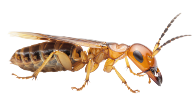 Ant on transparent background