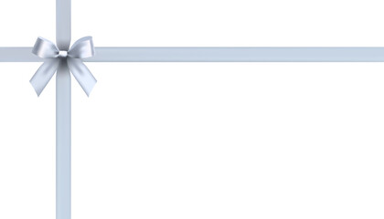 silver bow vector design material