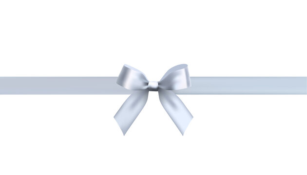silver bow vector design material