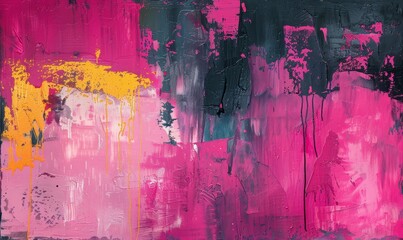fuchsia color abstract painting, Generative AI
