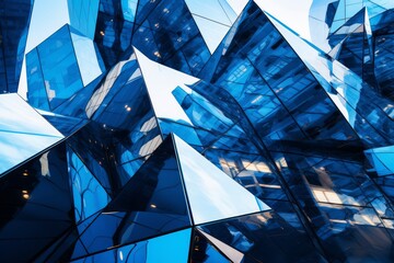 Split Toning Symmetry Silver and Blue Glass Cubist Architecture.jpeg