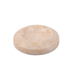 luxury marble ashtray cigar tray isolated on white