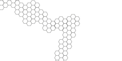 Abstract background with honeycombs seamless pattern hexagon. Abstract background with lines. Modern simple style hexagonal graphic concept. Background with hexagons.