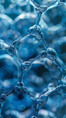 Close-up on Water Purification Membrane: Showcasing the Complex Structure Essential for Wastewater Recycling and Filtration Processes