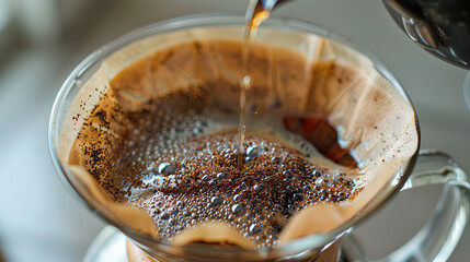 Fototapeta premium The drip coffee making process