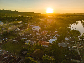 Morning View in Saparua Island, Central Maluku, Indonesia