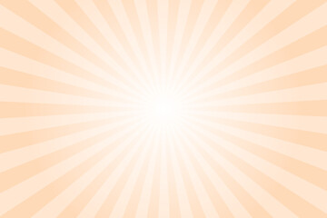 Yellow Background with White Sun Ray. Pattern of Starburst. Abstract Yellow Texture with Light of Sunburst. Radial Beam of Sunlight. Retro Background with Flash. Design of Sunbeams.