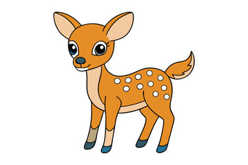 American White-tailed Deer Adobe Illustrator Artwork
