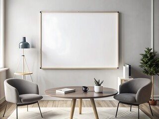 modern living room mockup