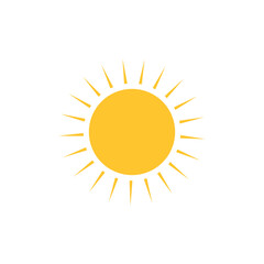 sun yellow icon vector eps