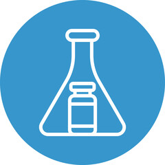 Pharmaceutical Vector Line White Circles Multicolors