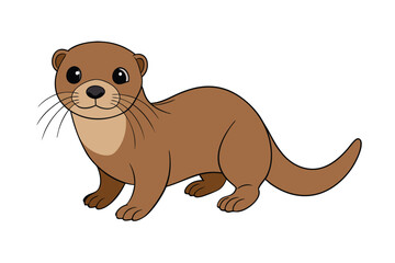 North American River Otter Adobe Illustrator Artwork