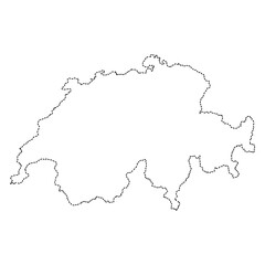 Switzerland map background with states. Sweden map isolated on white background with flag. Vector illustration map in eps 10.