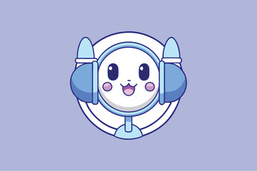 Podcast cartoon image Adobe Illustrator Artwork