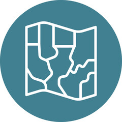 Map Vector Line White Circles Multicolors