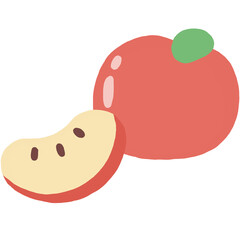 cute apple cartoon