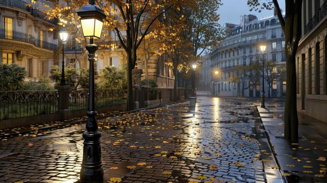 A Parisian Evening: Autumn's Embrace