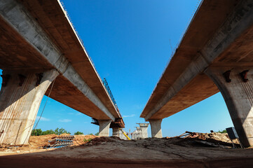 Construction of a bridge across the river